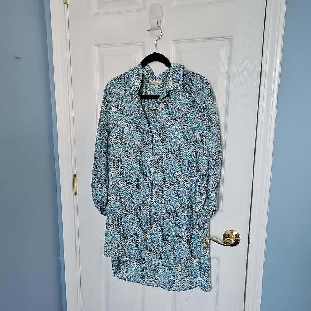 Pleione Multicolor Abstract Blouse